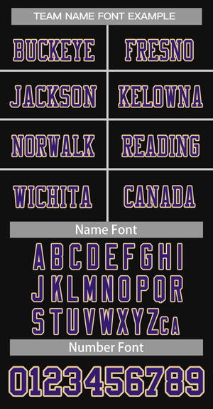 Custom Black Purple-Khaki Classic Style Authentic Football Jersey