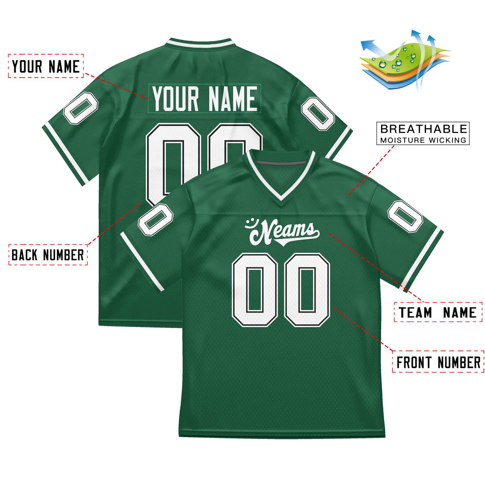 Custom Team Sports Stitched  Football Jersey Personalized Practice Uniforms for Adults/Youth