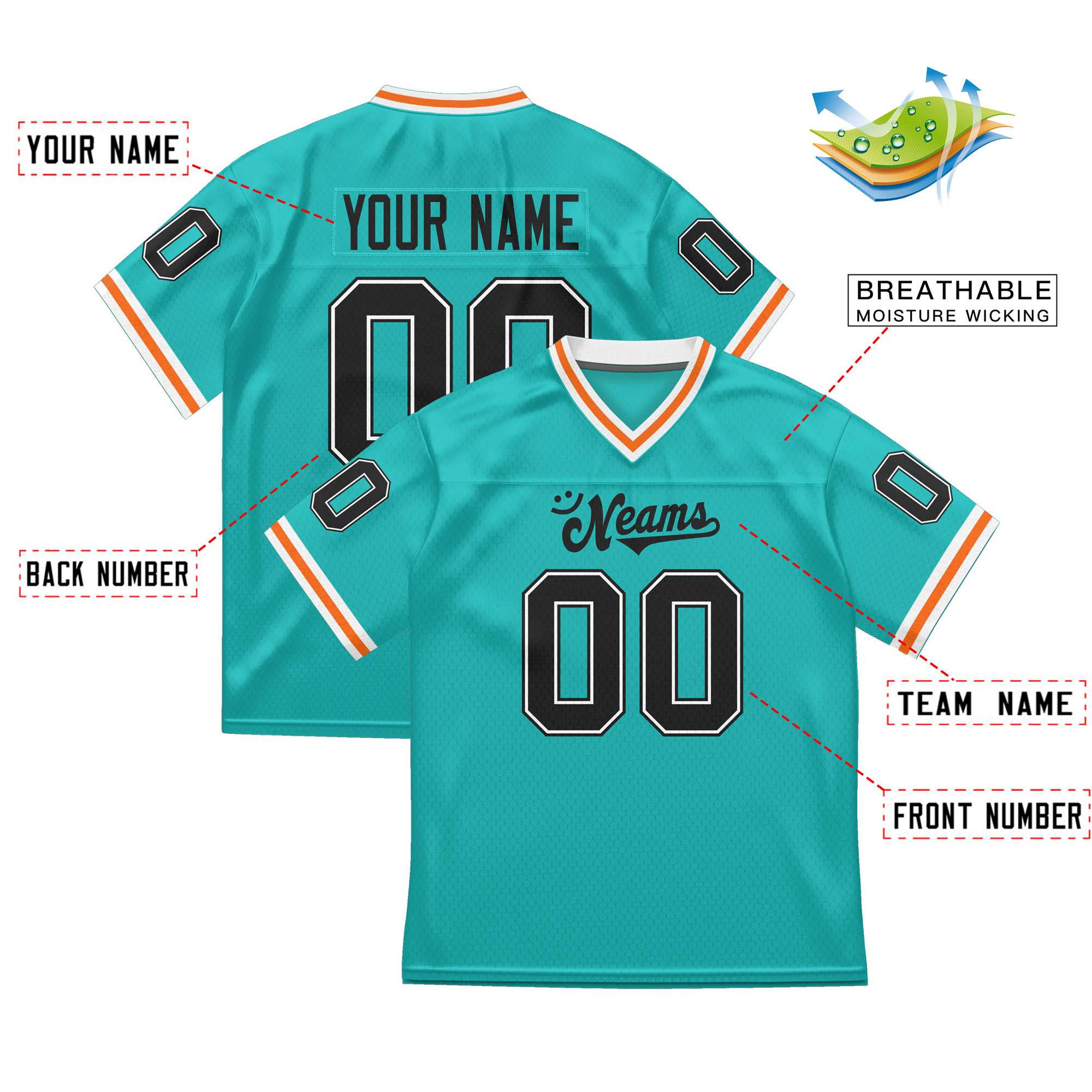 Custom Football Jersey Personalized Team Sport Practice Uniforms for Men Women Youth