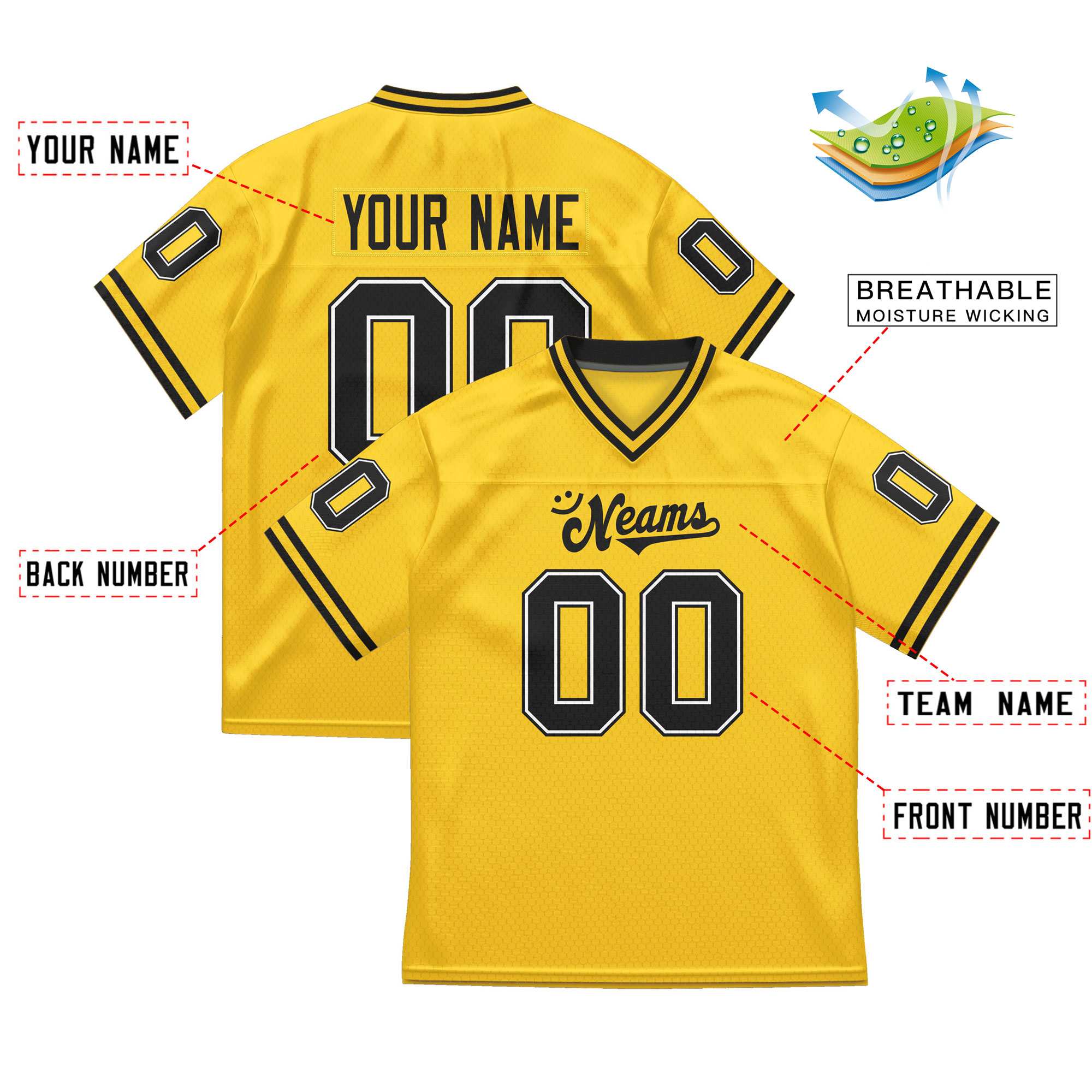 Custom Team Sports Stitched  Football Jersey Personalized Practice Uniforms for Adults/Youth