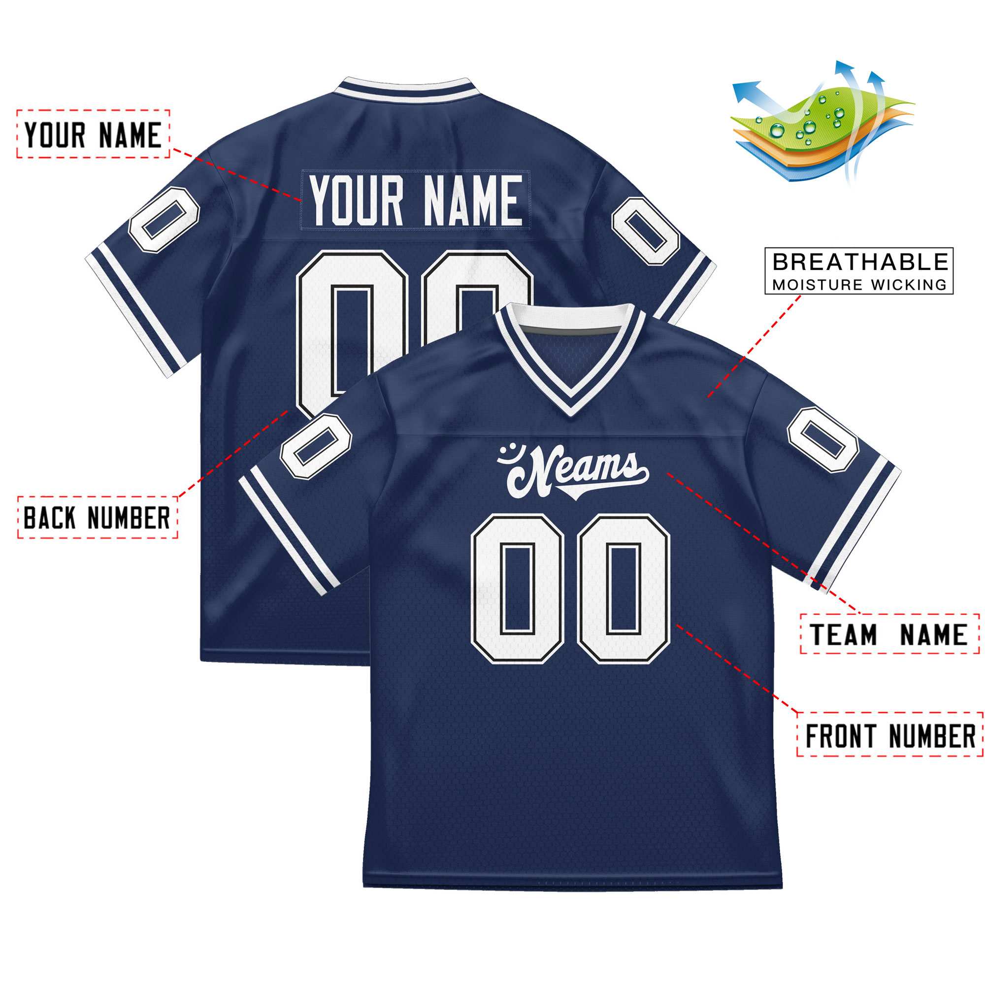 Custom Team Sports Stitched  Football Jersey Personalized Practice Uniforms for Adults/Youth