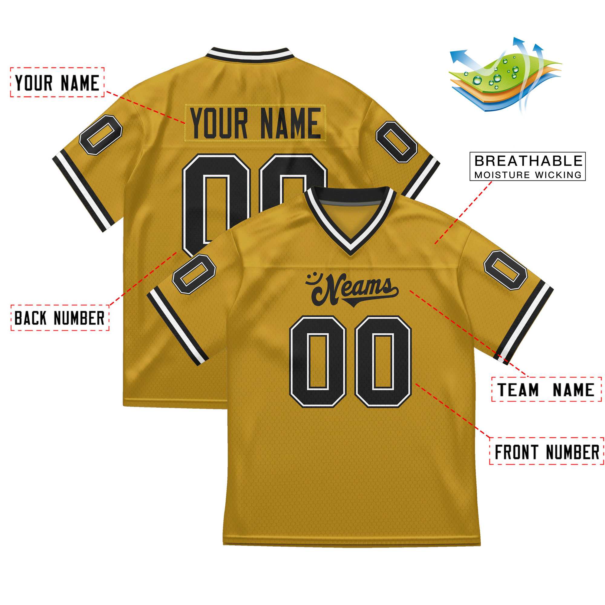 Custom Team Sports Stitched  Football Jersey Personalized Practice Uniforms for Adults/Youth