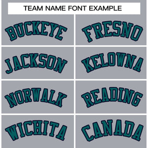 Custom Gray Aqua-Navy Classic Style Varsity Full-Snap Letterman Jacket