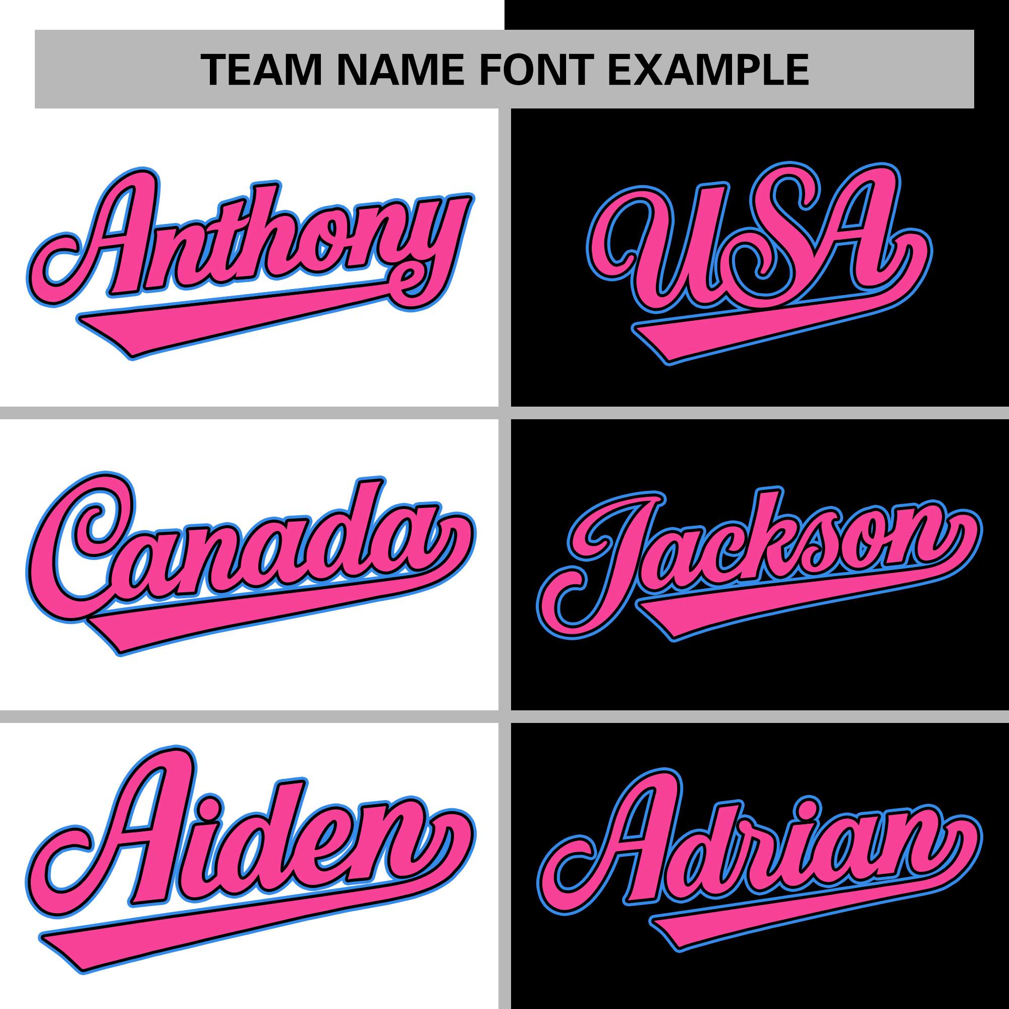 personalized white and black split fashion varsity full-snap jacket team name font example