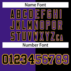 custom baseball team two tone split fashion jackets name and number font style