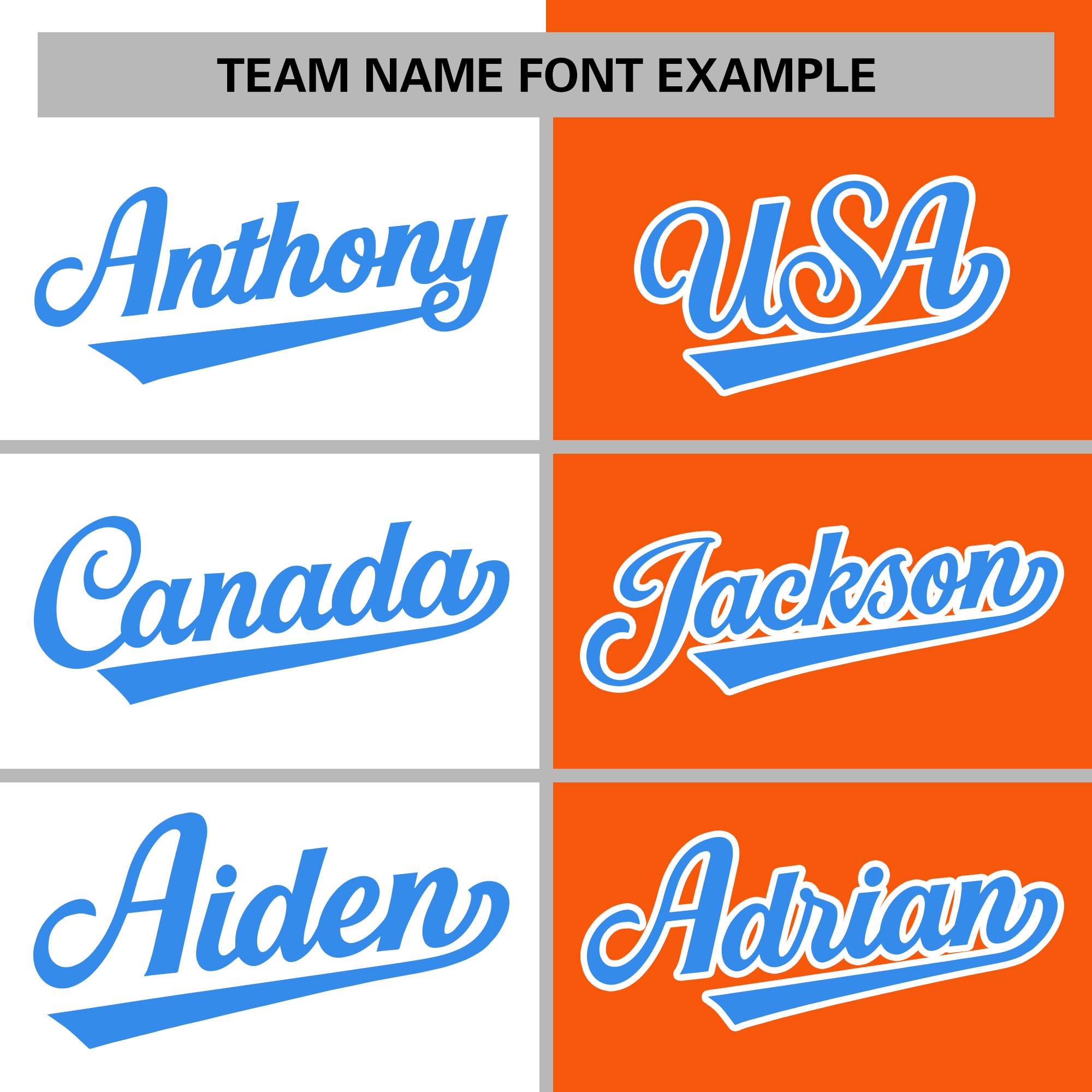 custom varsity jacket team name font example