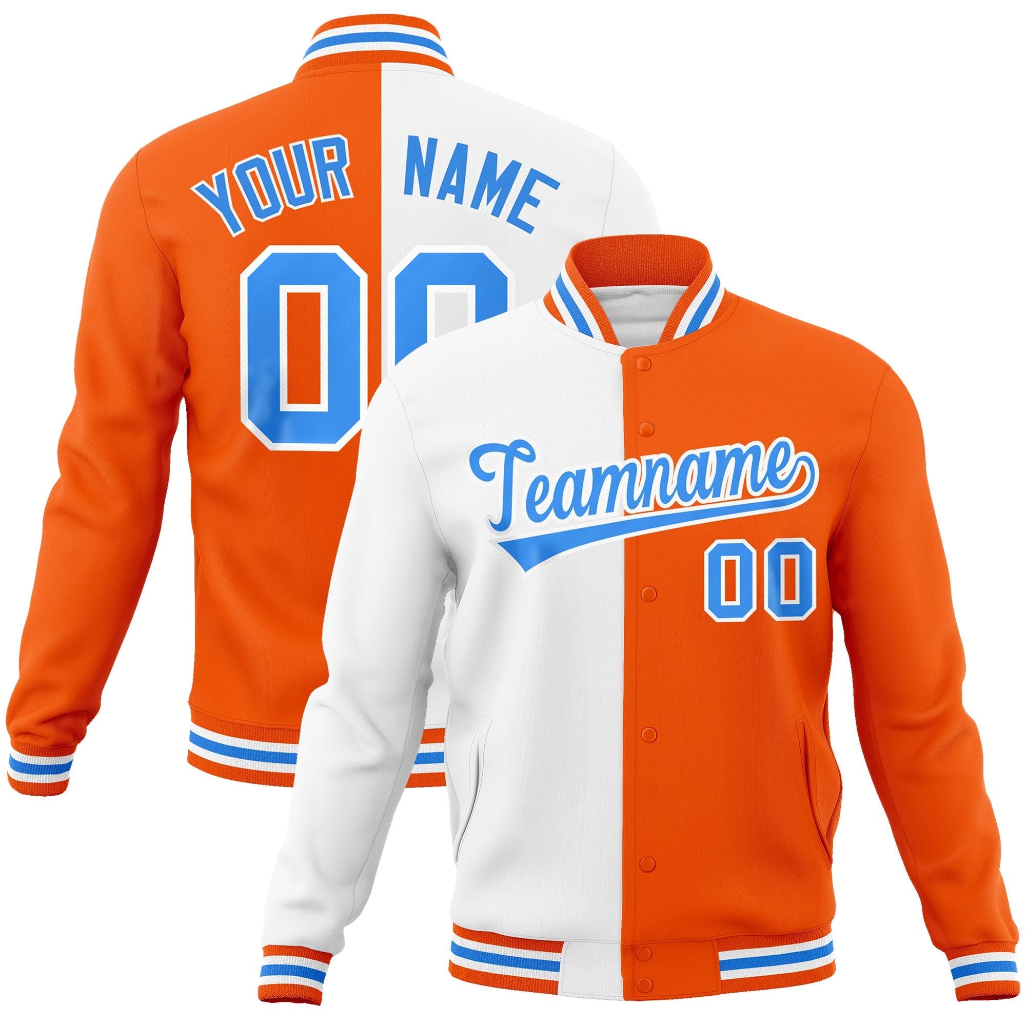 custom varsity jacket name and number font example