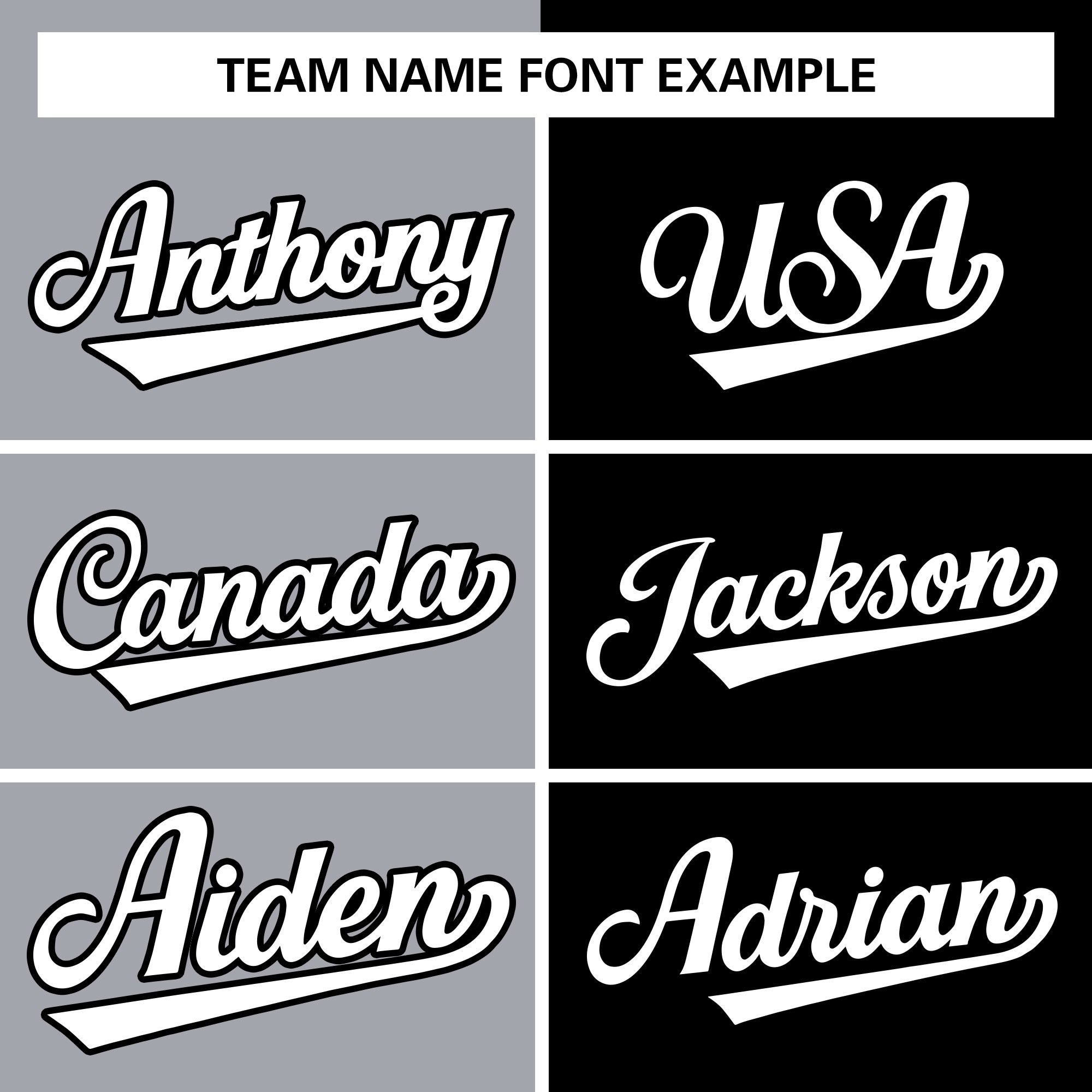 customize varsity full-snap jacket embroidered team name font example
