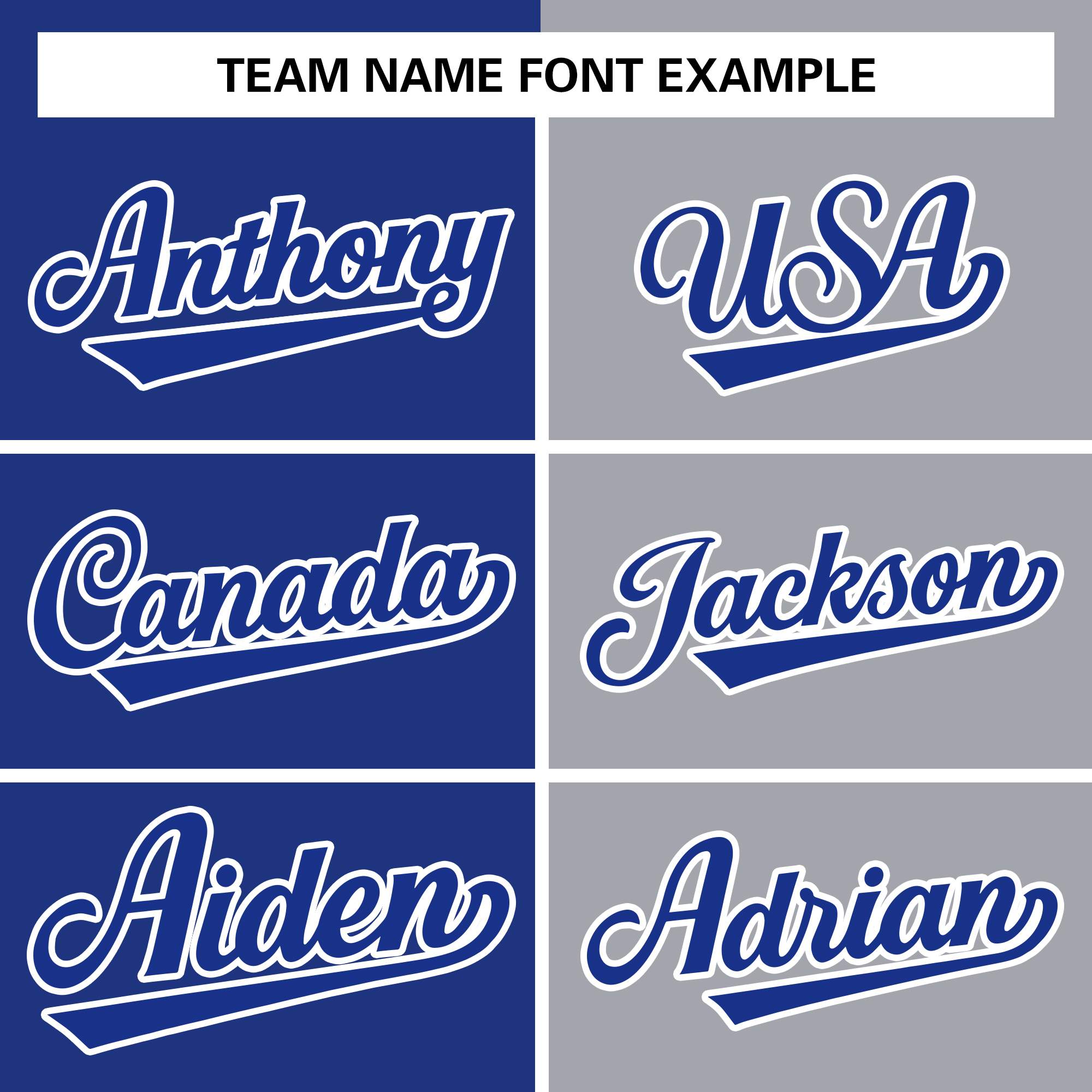 custom split color jacket name and number font style