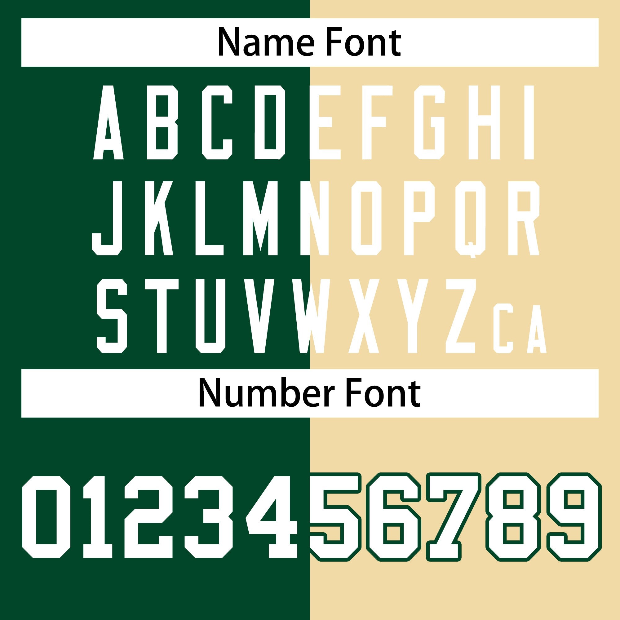 men's custom varsity jackets name and number font example