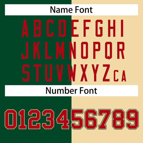 custom letterman jacket men name and number font style