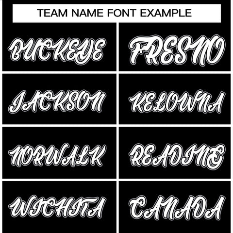 custom baseball jackets team name font example