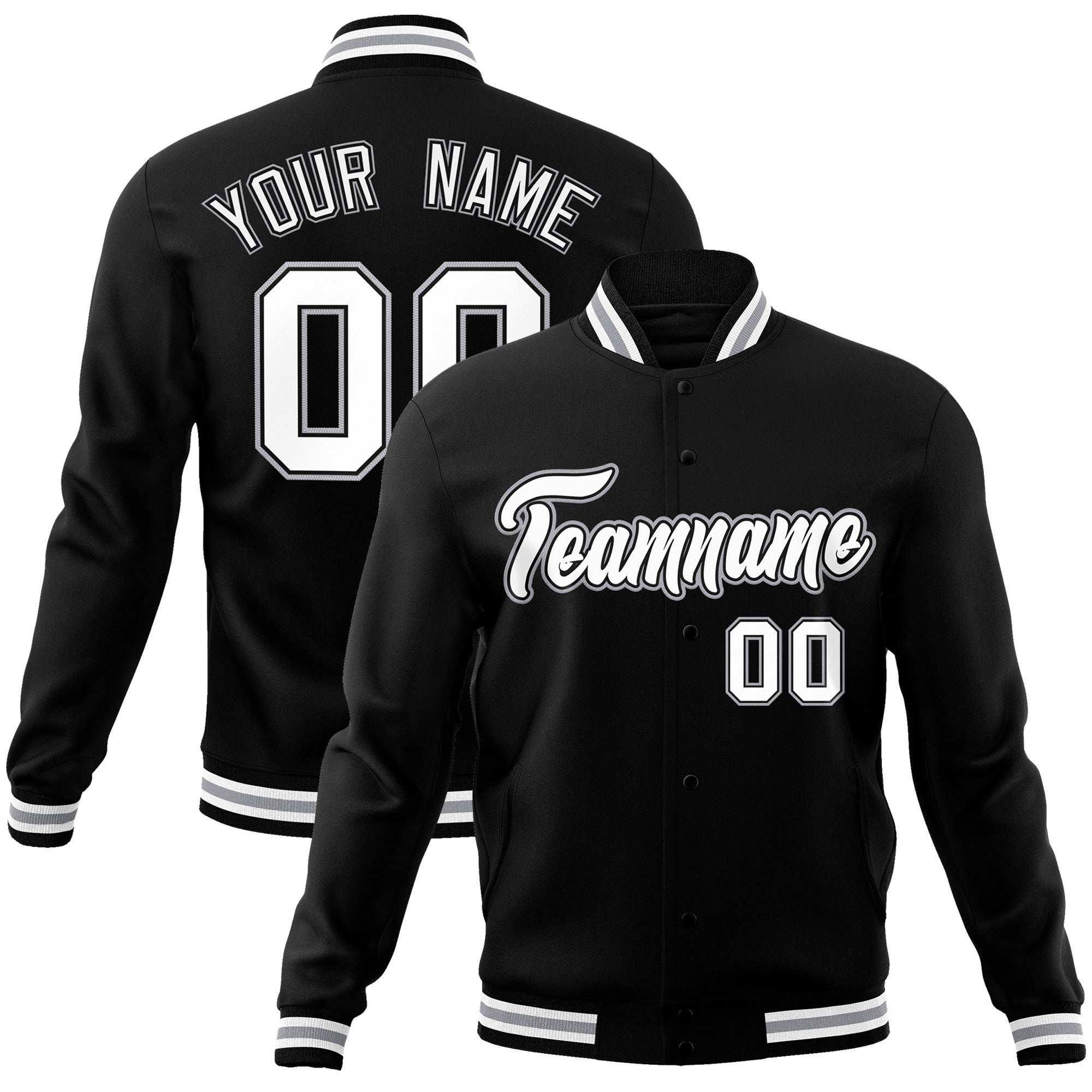 custom baseball jackets team name font example