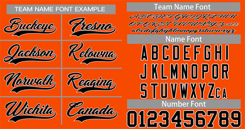 Custom Orange Black-White Classic Style Authentic Baseball Jersey