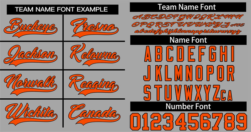 Custom Gray Orange-Black Classic Style Authentic Baseball Jersey