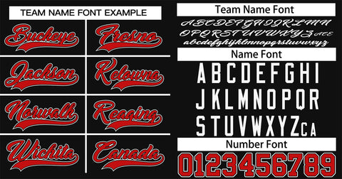 Custom Black Red-White Classic Style Authentic Baseball Jersey