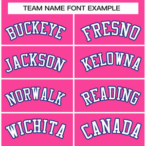 Custom Pink White-Royal Classic Style Hockey Jersey