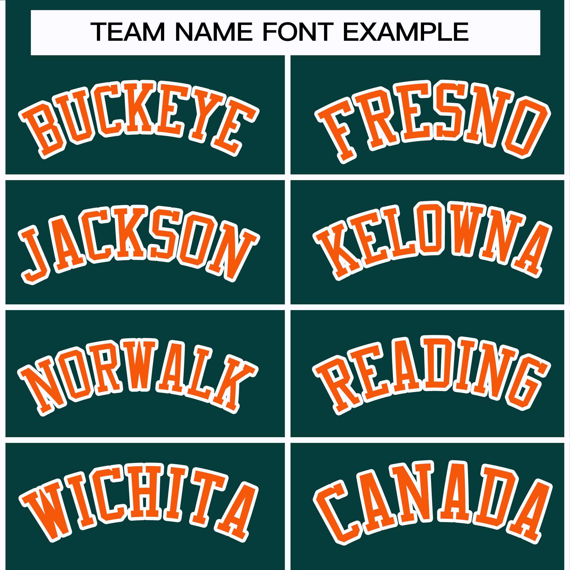 Custom Midnight Green Orange-White Classic Style Hockey Jersey