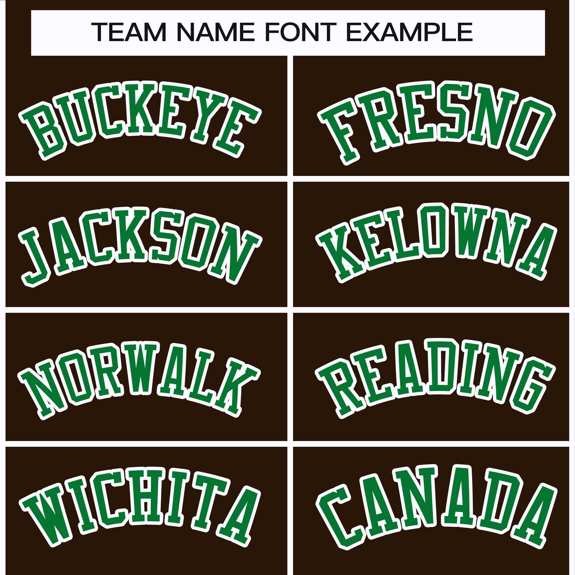 Custom Brown Kelly Green-White Classic Style Hockey Jersey