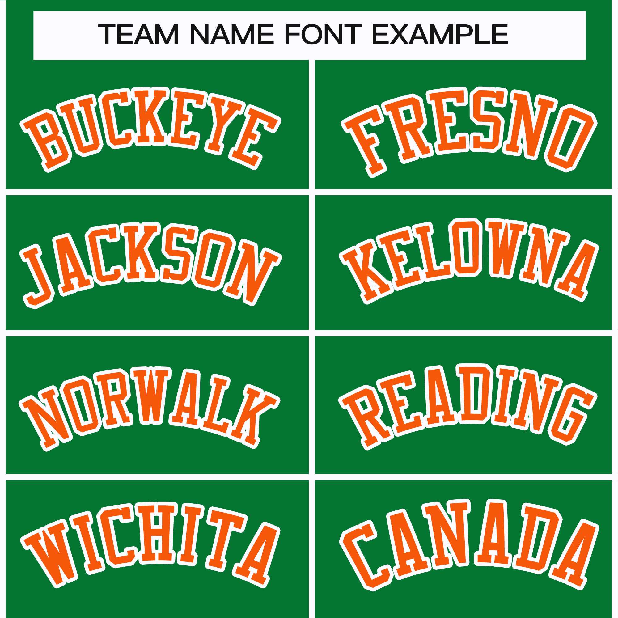 Custom Kelly Green Orange-White Classic Style Hockey Jersey