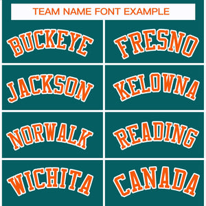 Custom Aqua Orange-White Classic Style Hockey Jersey