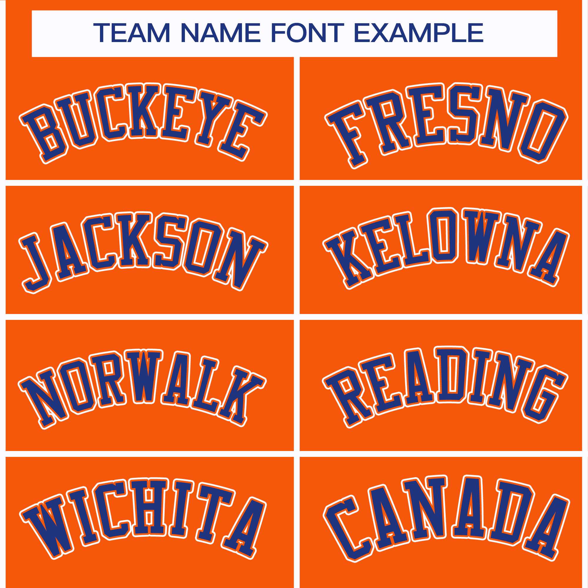 Custom Orange Royal Orange-White Classic Style Hockey Jersey