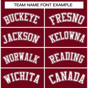 Custom Crimson White Crimson-Gray Classic Style Hockey Jersey