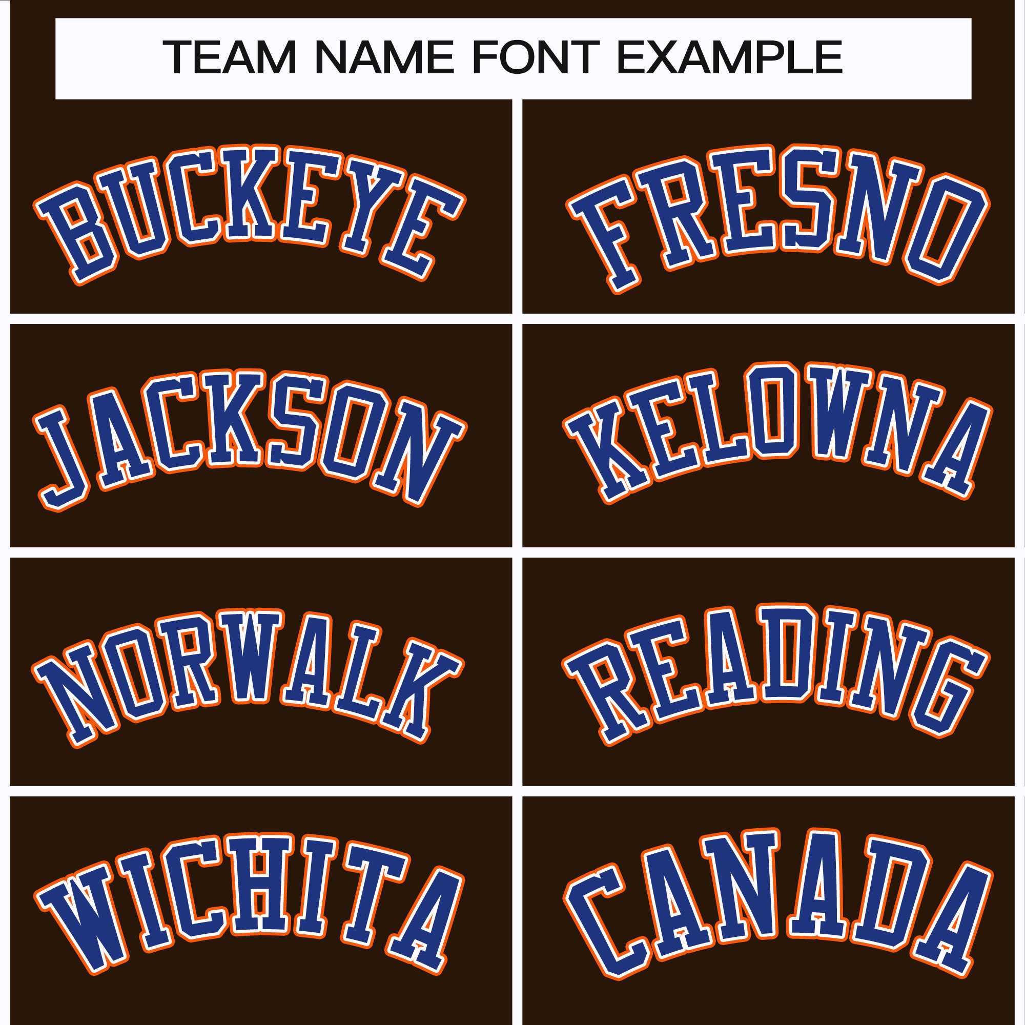 Custom Brown Royal White-Orange Classic Style Hockey Jersey