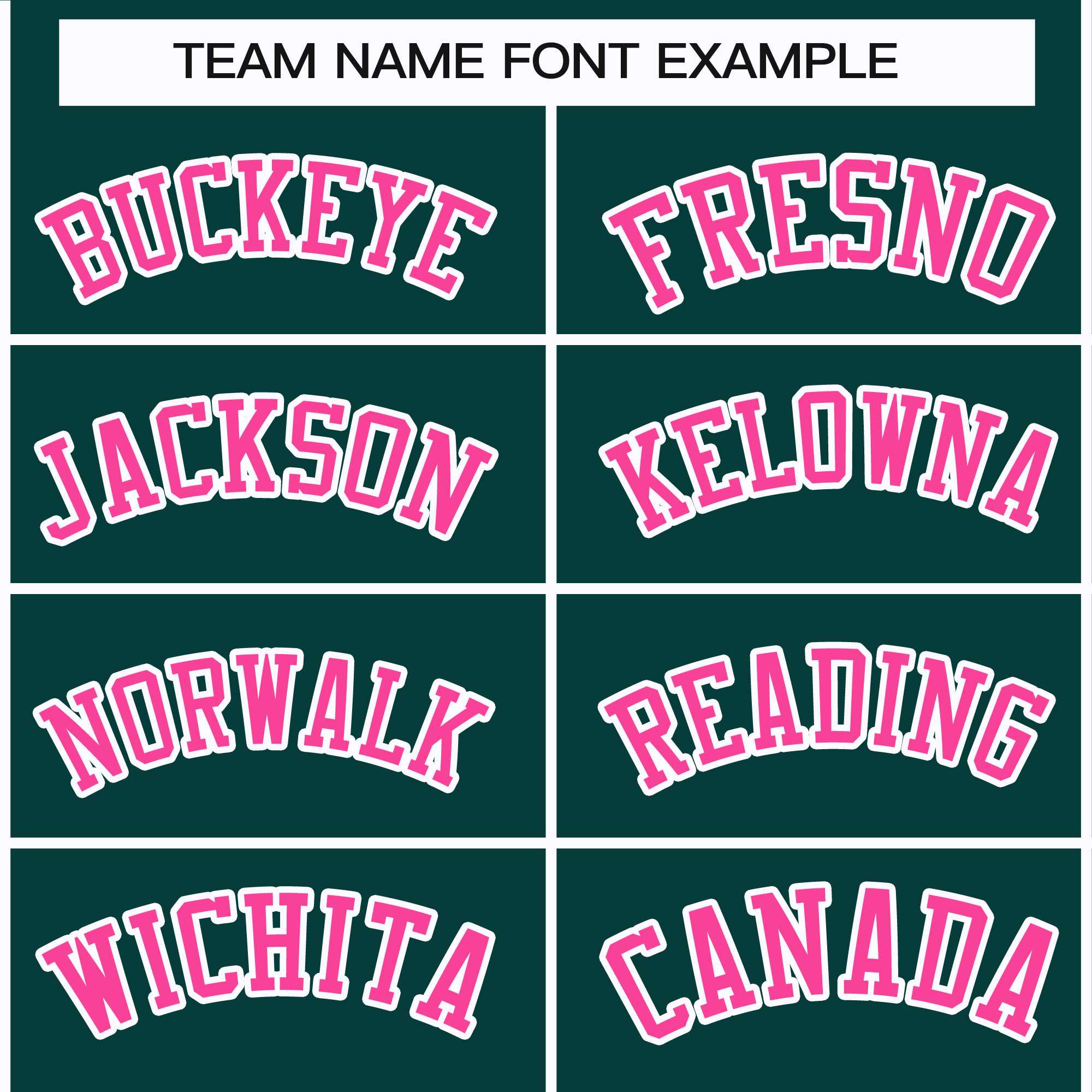 Custom Midnight Green Pink-White Classic Style Hockey Jersey