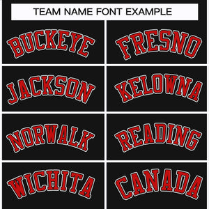 Custom Black Red Black-White Classic Style Hockey Jersey