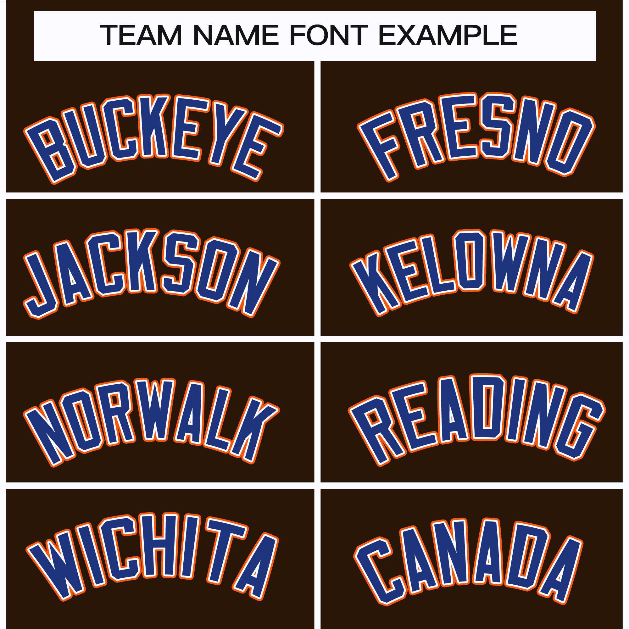 Custom Brown Royal White-Orange Classic Style Hockey Jersey