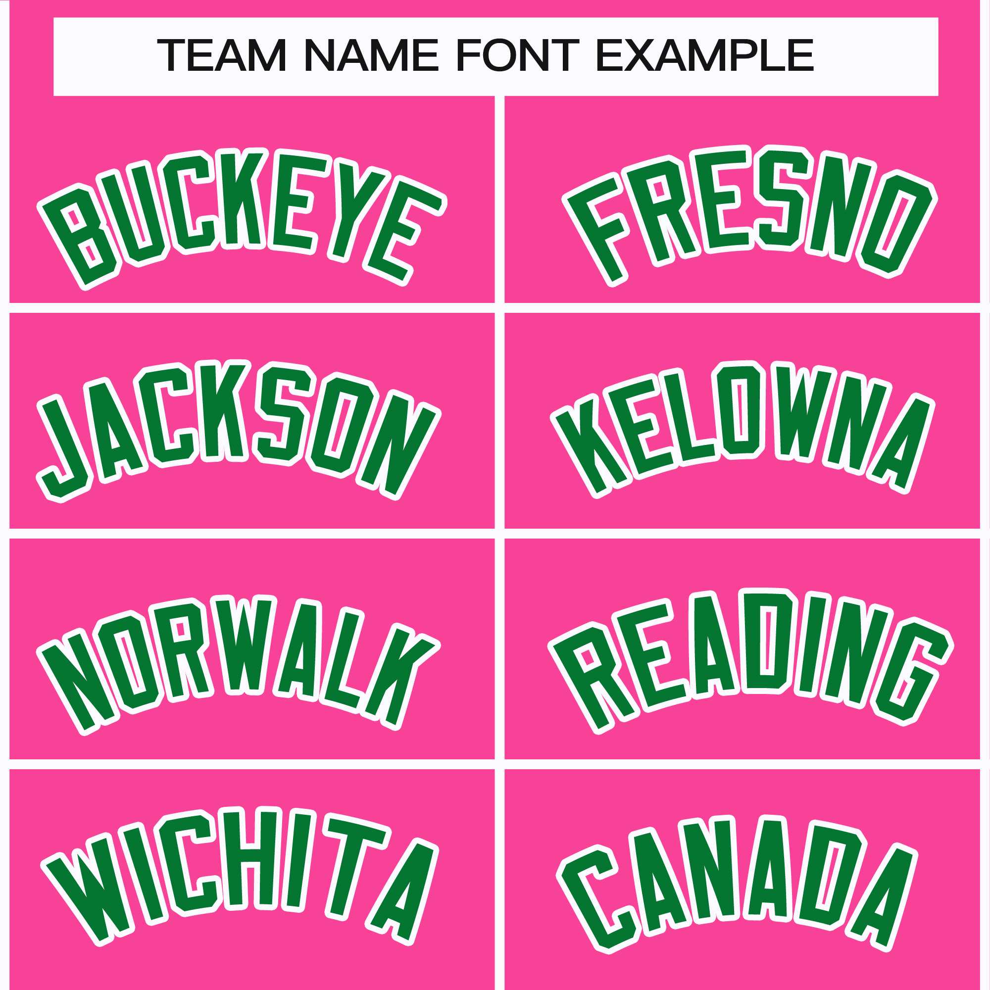 Custom Pink Kelly Green-White Classic Style Hockey Jersey