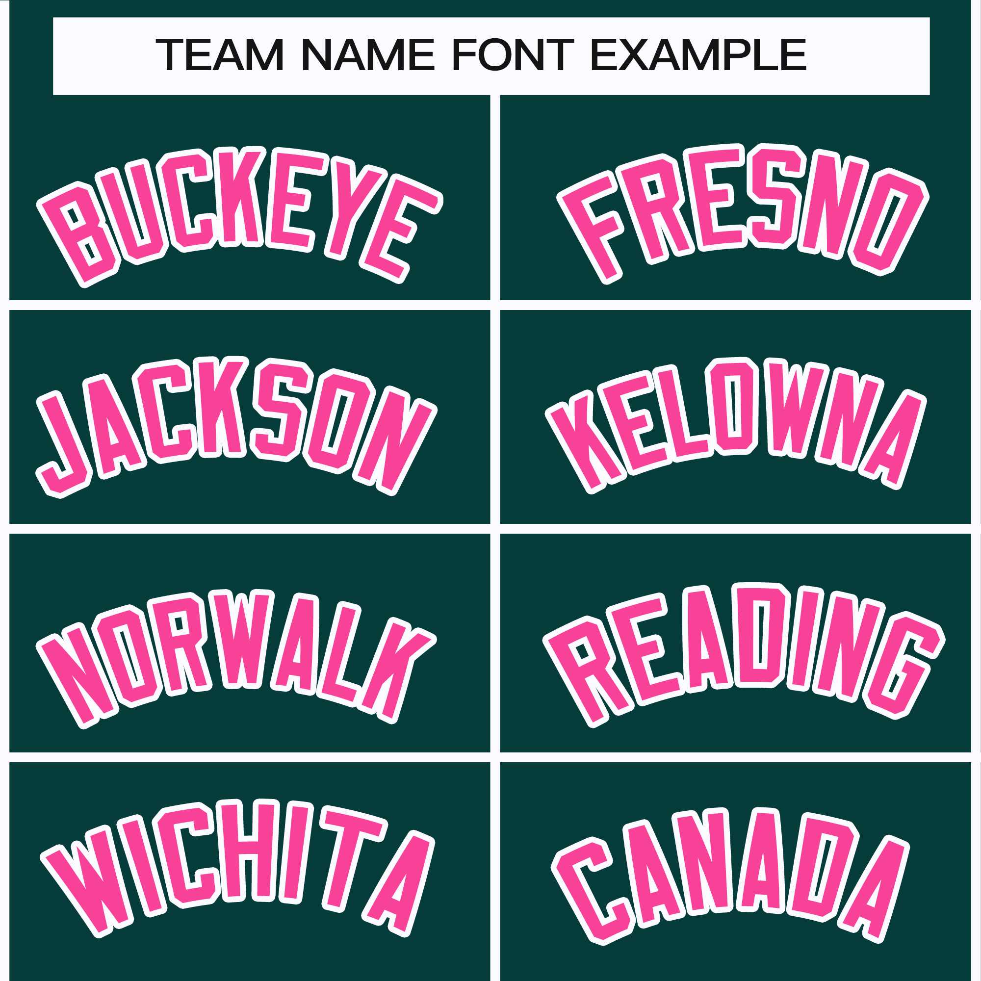 Custom Midnight Green Pink-White Classic Style Hockey Jersey