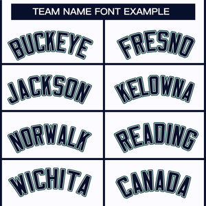 Custom White Navy White-Midnight Green Classic Style Hockey Jersey