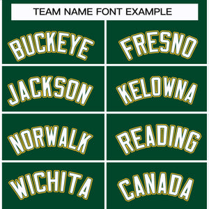 Custom Green White Green-Gold Classic Style Hockey Jersey