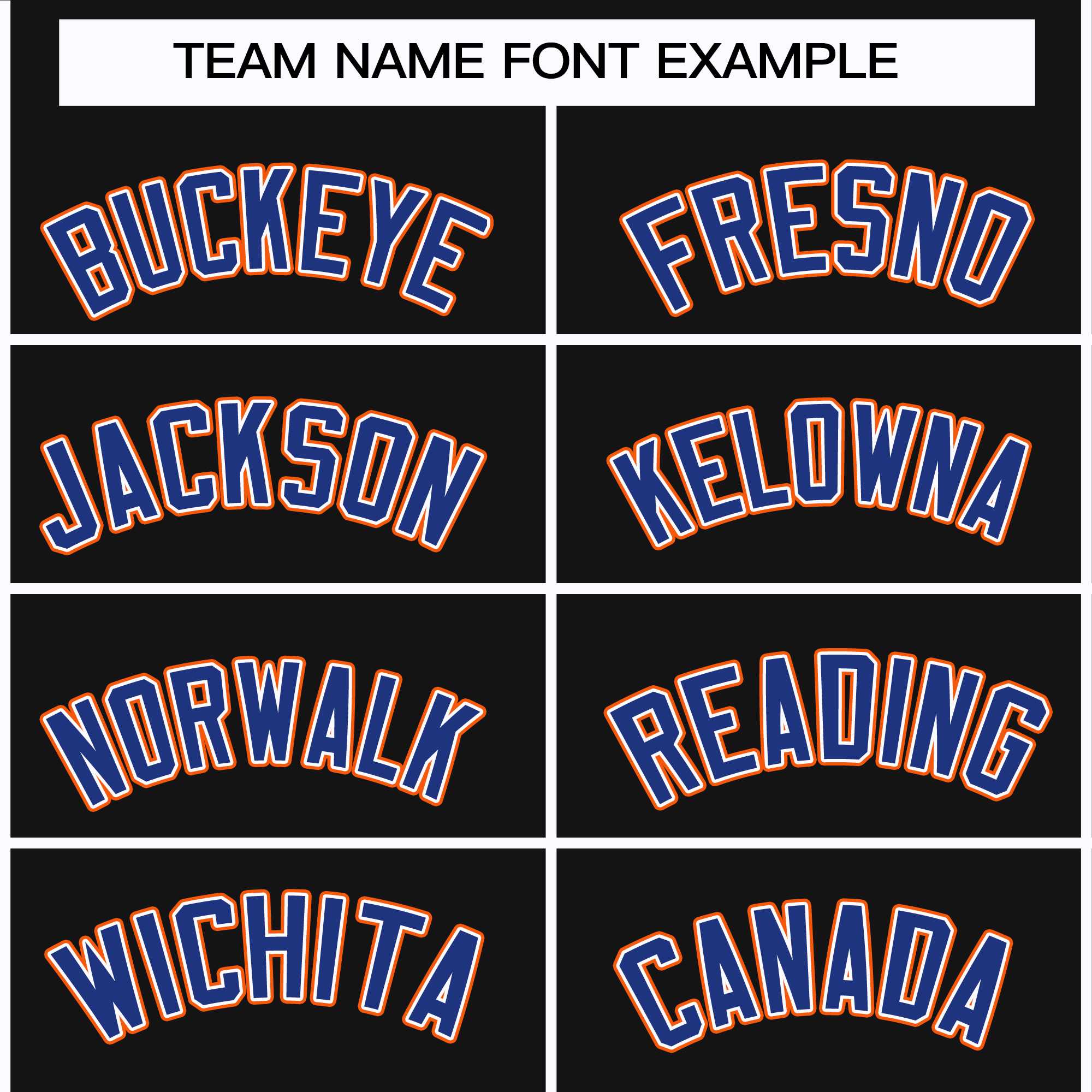 Custom Black Royal White-Orange Classic Style Hockey Jersey