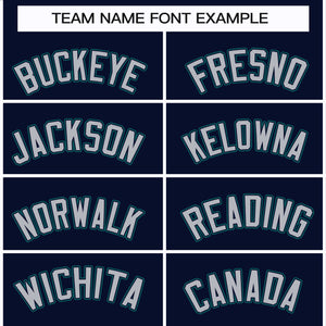 Custom Navy Gray Navy-Aqua Classic Style Hockey Jersey