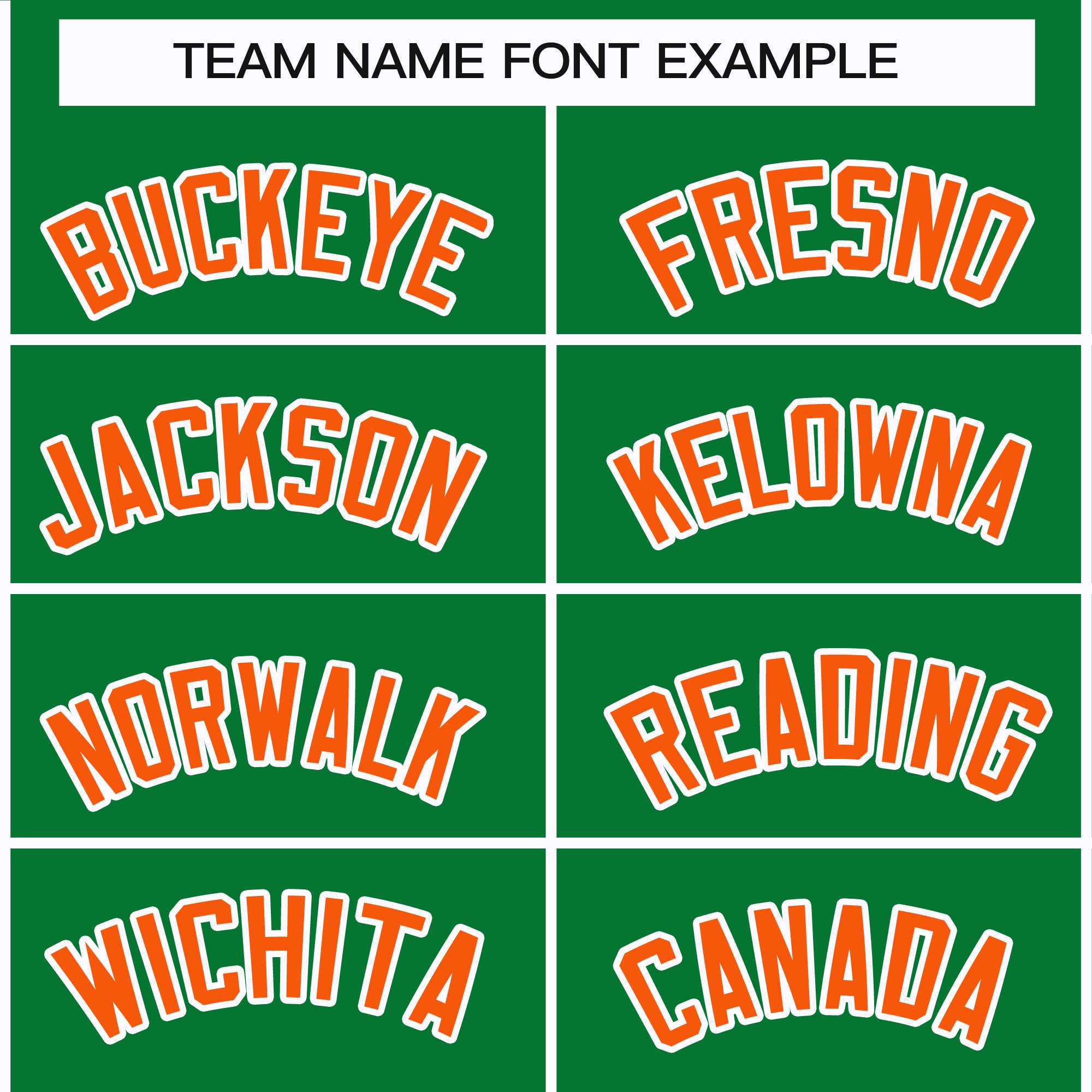 Custom Kelly Green Orange-White Classic Style Hockey Jersey