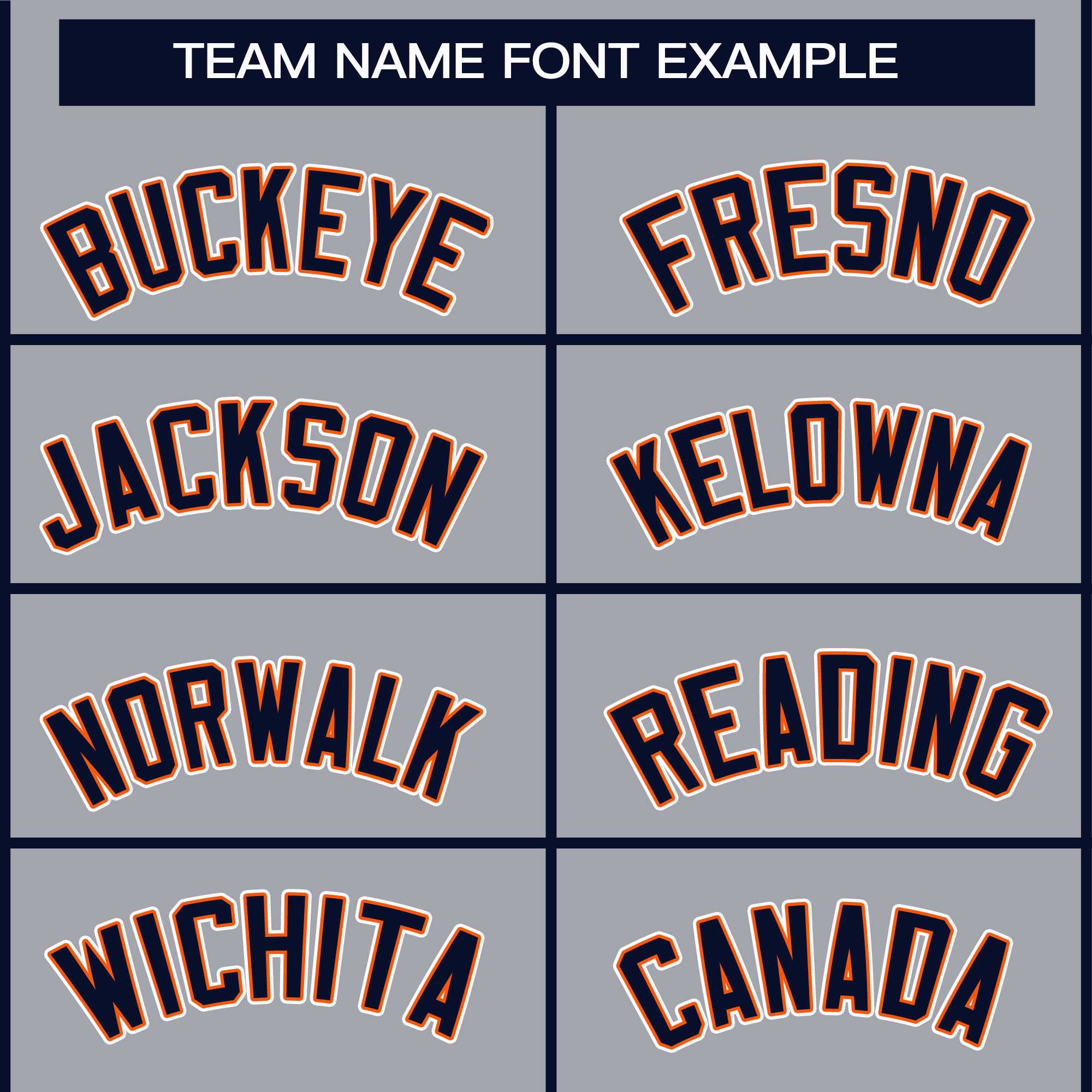 Custom Gray Navy Orange-White Classic Style Hockey Jersey