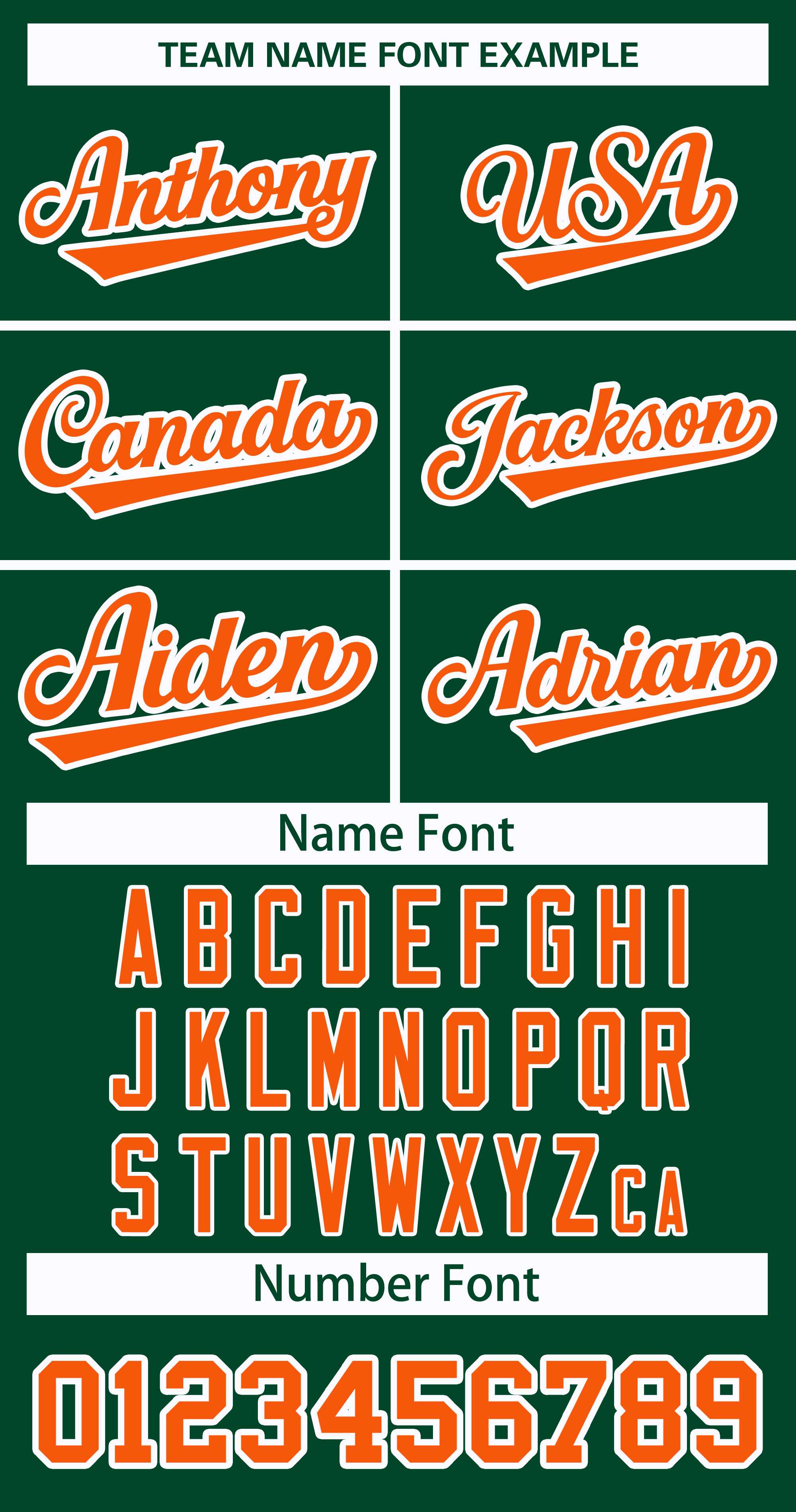 Custom Green Orange-White Classic Style Hockey Jersey