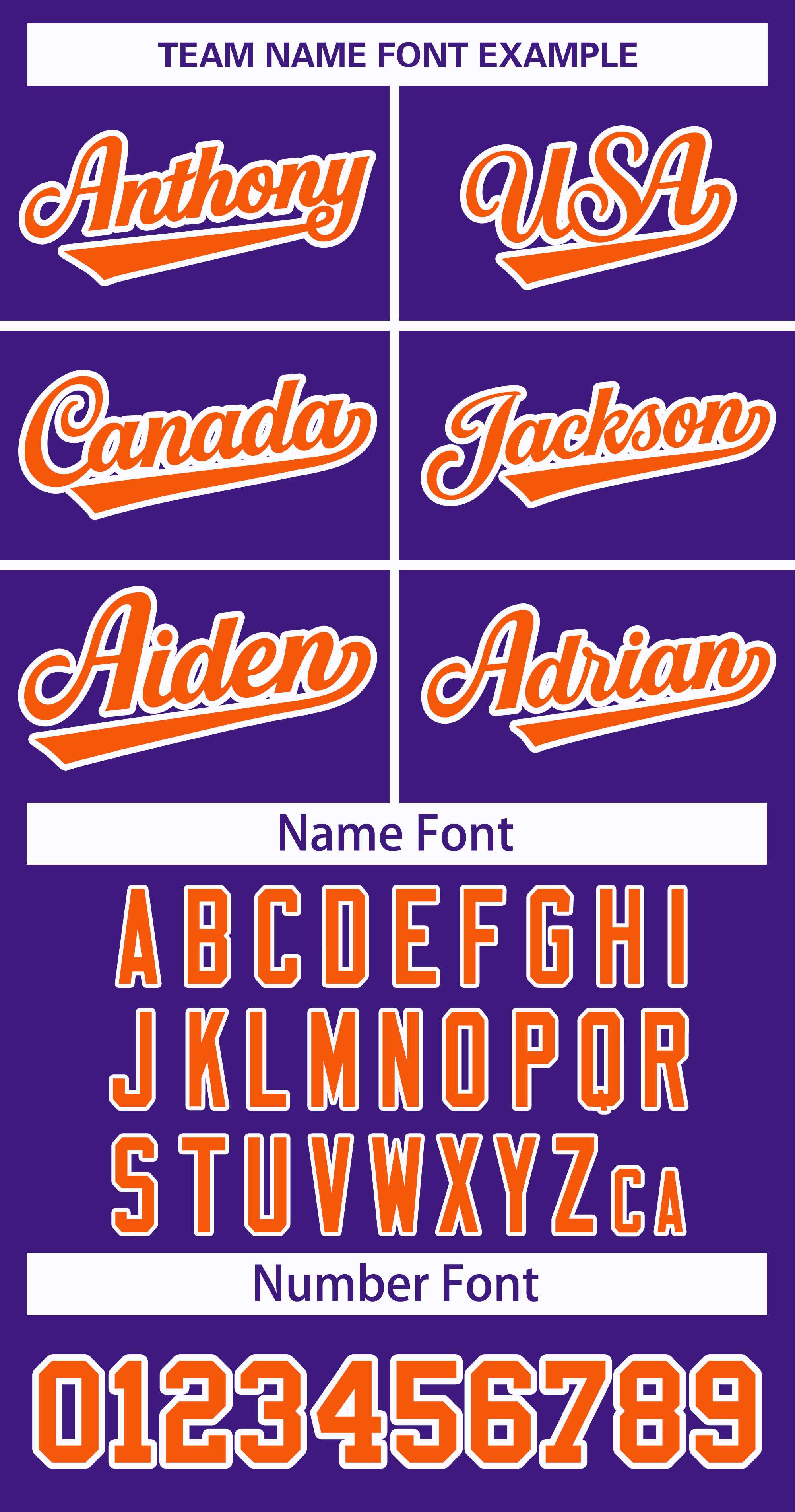 Custom Purple Orange-White Classic Style Hockey Jersey