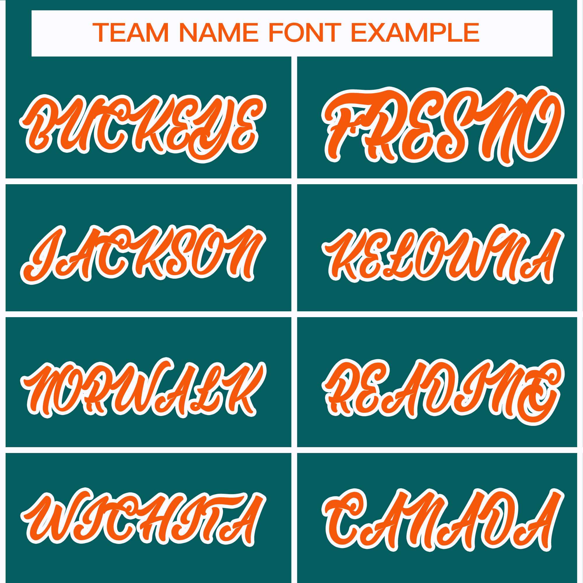 Custom Teal Orange-White Classic Style Hockey Jersey