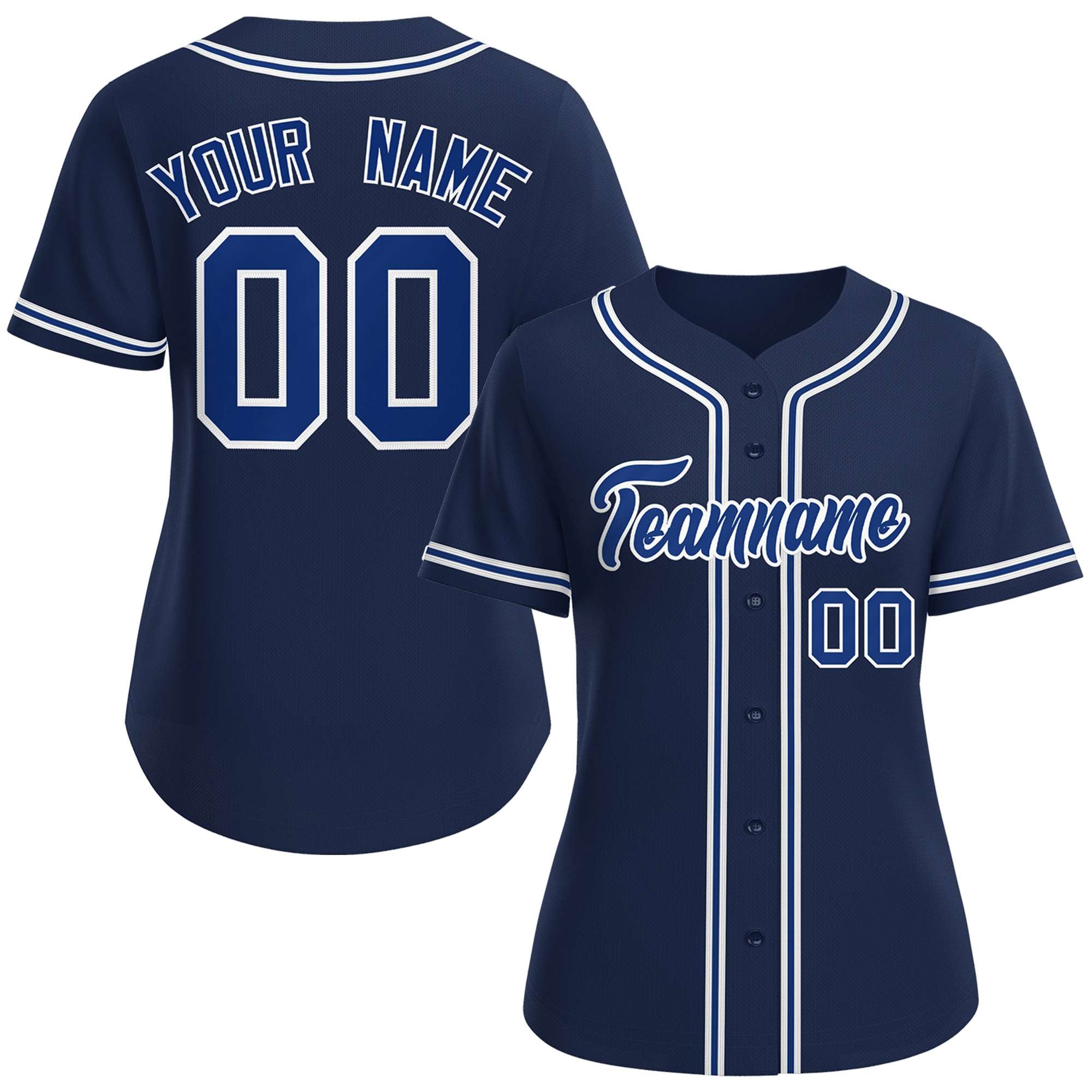 Navy Blue Baseball Jersey