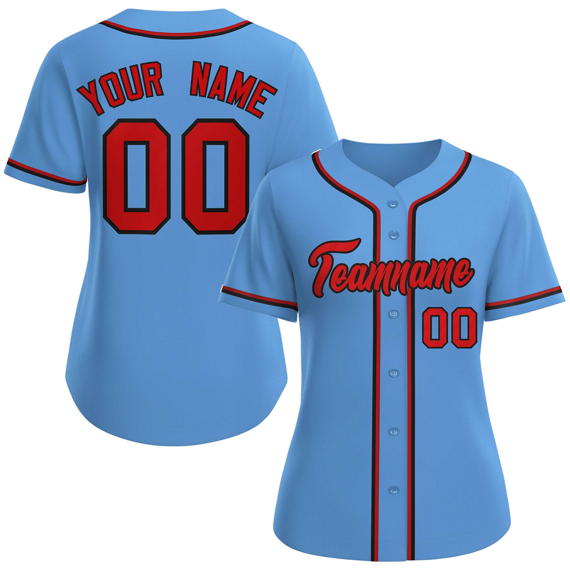 Baseball Jersey Light Blue