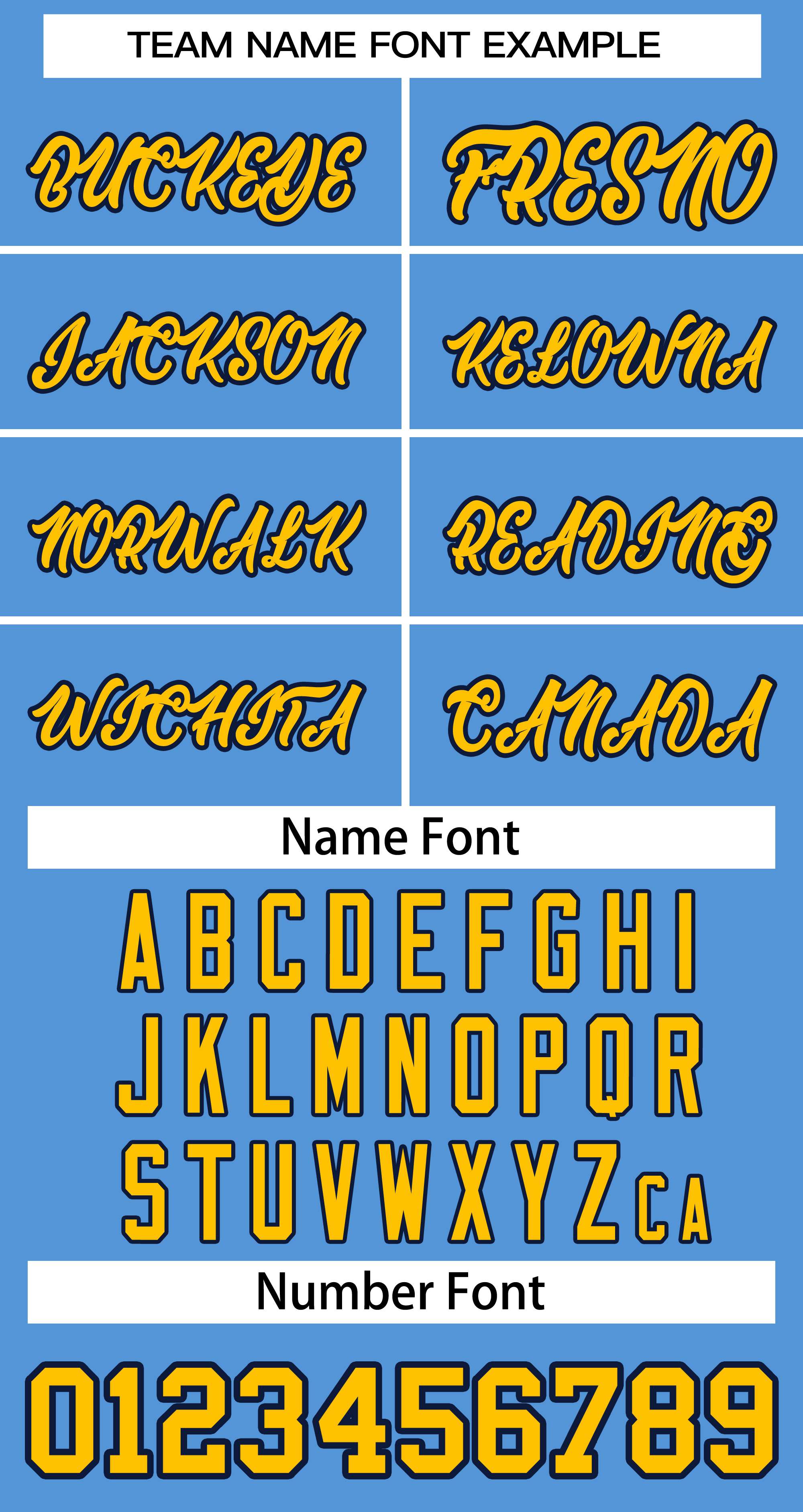 Baseball Jersey Font