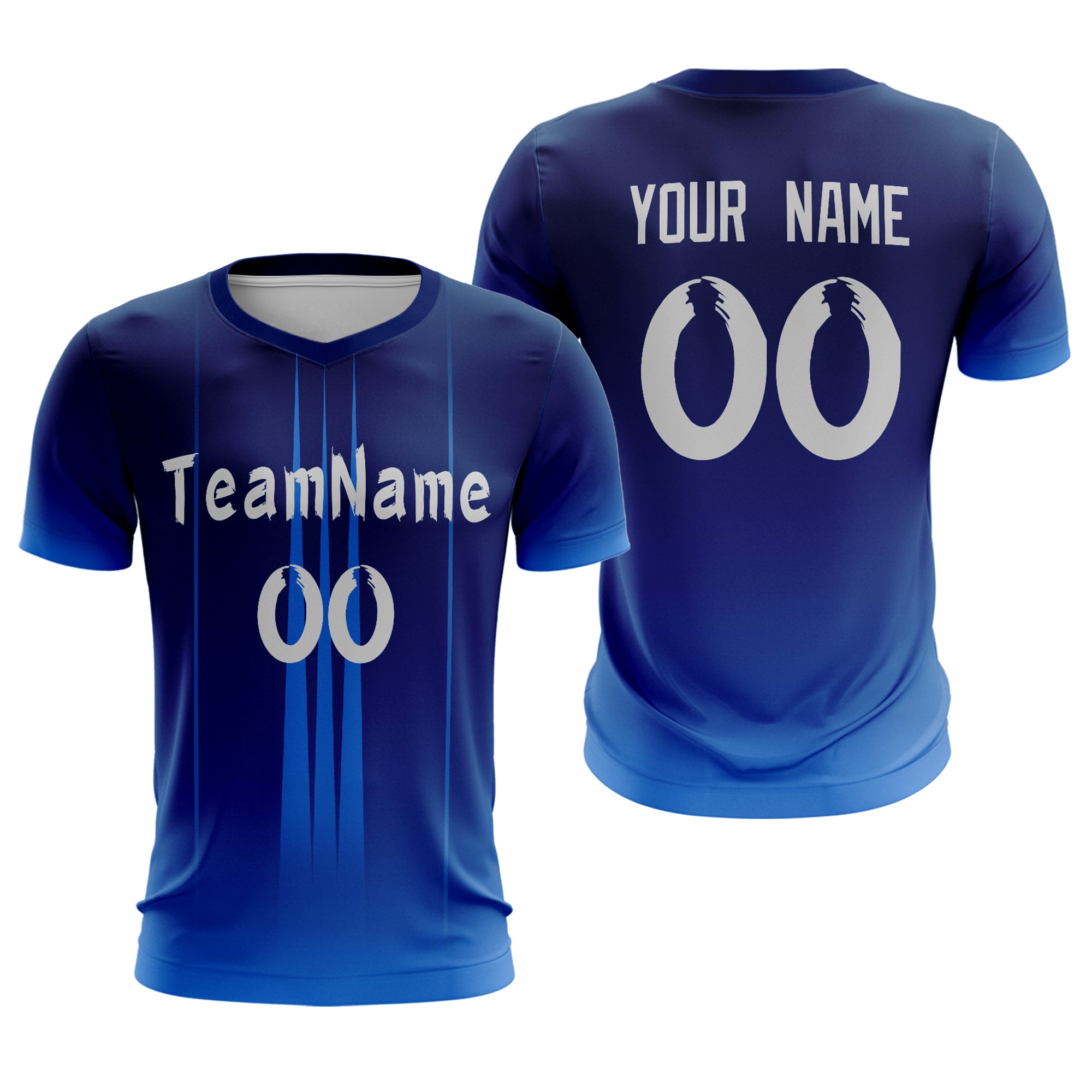 Custom Navy White Sport Soccer Tops Jersey