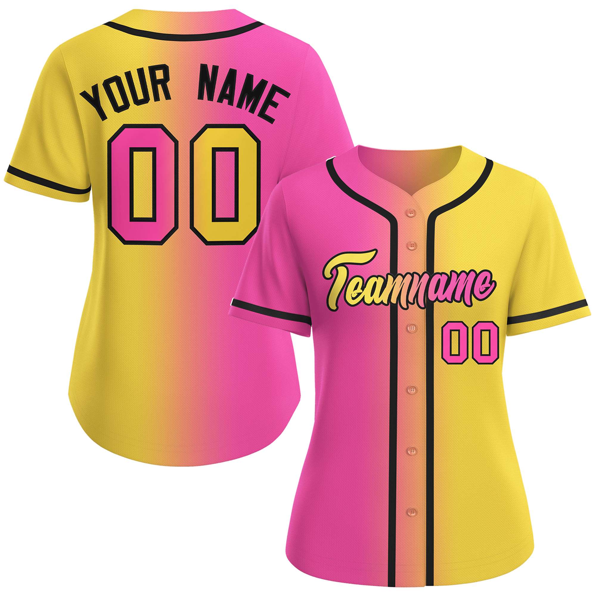 Gradient Baseball Jersey