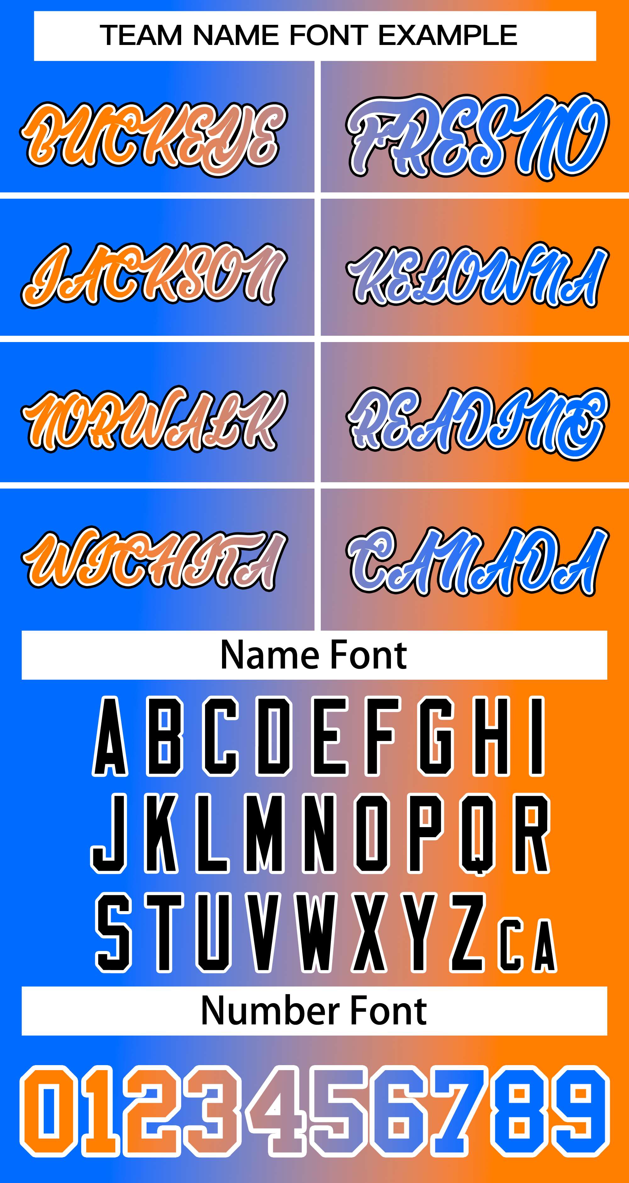 Baseball Jersey Font