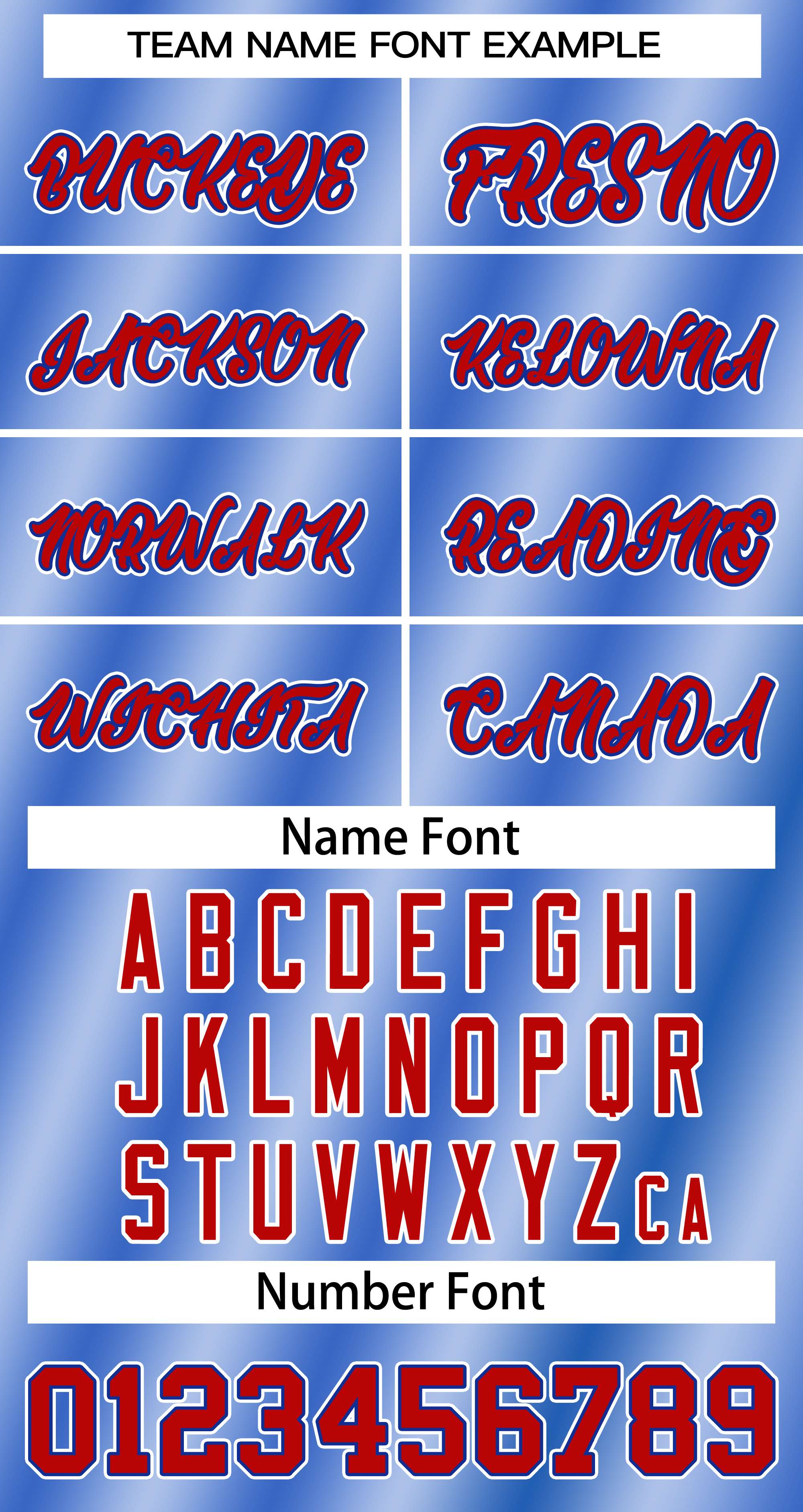 Baseball Jersey Font