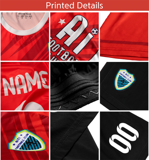 Custom Royal Black Training Uniform Soccer Sets Jersey